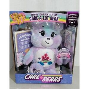 Care Bears A Lot Bear 40th Anniversary Plush Special Collector's Edition SHIMMER